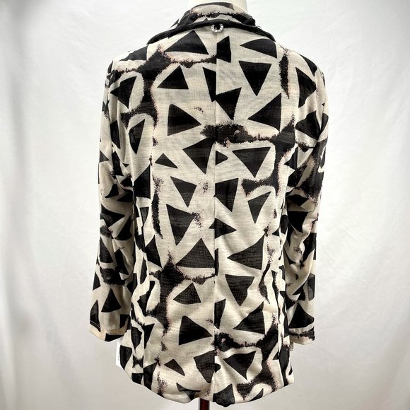 NWT The Queen Silk Blend Jacket Sz XL Lightweight Mixed Design New W/ Tags Plus - Picture 7 of 12